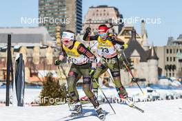 19.03.2017, Quebec, Canada (CAN): Sandra Ringwald (GER), Katharina Hennig (GER), (l-r)  - FIS world cup cross-country, pursuit women, Quebec (CAN). www.nordicfocus.com. © Modica/NordicFocus. Every downloaded picture is fee-liable.