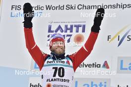 01.03.2017, Lahti, Finland (FIN): Martin Johnsrud Sundby (NOR) - FIS nordic world ski championships, cross-country, 15km men, Lahti (FIN). www.nordicfocus.com. © Thibaut/NordicFocus. Every downloaded picture is fee-liable.