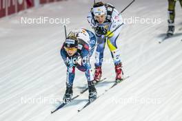 23.02.2017, Lahti, Finland (FIN): Jessica Diggins (USA), Anna Dyvik (SWE), (l-r)  - FIS nordic world ski championships, cross-country, individual sprint, Lahti (FIN). www.nordicfocus.com. © Modica/NordicFocus. Every downloaded picture is fee-liable.