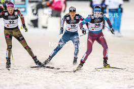 23.02.2017, Lahti, Finland (FIN): Sofie Krehl (GER), Jessica Diggins (USA), Yulia Belorukova (RUS), (l-r)  - FIS nordic world ski championships, cross-country, individual sprint, Lahti (FIN). www.nordicfocus.com. © Modica/NordicFocus. Every downloaded picture is fee-liable.