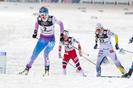 23.02.2017, Lahti, Finland (FIN): Mari Laukkanen (FIN), Heidi Weng (NOR), Ida Ingemarsdotter (SWE), (l-r)  - FIS nordic world ski championships, cross-country, individual sprint, Lahti (FIN). www.nordicfocus.com. © Modica/NordicFocus. Every downloaded picture is fee-liable.