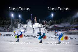 23.02.2017, Lahti, Finland (FIN): Calle Halfvarsson (SWE), Lucas Chanavat (FRA), Matias Strandvall (FIN), (l-r)  - FIS nordic world ski championships, cross-country, individual sprint, Lahti (FIN). www.nordicfocus.com. © Modica/NordicFocus. Every downloaded picture is fee-liable.