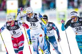 23.02.2017, Lahti, Finland (FIN): Johannes Hoesflot Klaebo (NOR), Teodor Peterson (SWE), (l-r)  - FIS nordic world ski championships, cross-country, individual sprint, Lahti (FIN). www.nordicfocus.com. © Modica/NordicFocus. Every downloaded picture is fee-liable.