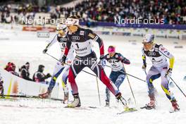 23.02.2017, Lahti, Finland (FIN): Maiken Caspersen Falla (NOR), Hanna Falk (SWE), Stina Nilsson (SWE), (l-r)  - FIS nordic world ski championships, cross-country, individual sprint, Lahti (FIN). www.nordicfocus.com. © Modica/NordicFocus. Every downloaded picture is fee-liable.