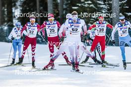 05.03.2017, Lahti, Finland (FIN): Graeme Killick (CAN), Devon Kershaw (CAN), Petr Knop (CZE), Yury Astapenka (BLR), Jan Antolec (POL), (l-r)  - FIS nordic world ski championships, cross-country, mass men, Lahti (FIN). www.nordicfocus.com. © Modica/NordicFocus. Every downloaded picture is fee-liable.
