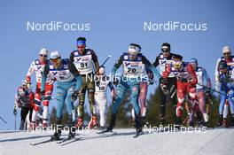 05.03.2017, Lahti, Finland (FIN): Maurice Manificat (FRA), Jonas Dobler (GER), Clement Parisse (FRA) - FIS nordic world ski championships, cross-country, mass men, Lahti (FIN). www.nordicfocus.com. © Thibaut/NordicFocus. Every downloaded picture is fee-liable.