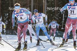 05.03.2017, Lahti, Finland (FIN): Sergey Ustiugov  (RUS), Matti Heikkinen (FIN), Alexey Chervotkin (RUS), (l-r)  - FIS nordic world ski championships, cross-country, mass men, Lahti (FIN). www.nordicfocus.com. © Modica/NordicFocus. Every downloaded picture is fee-liable.