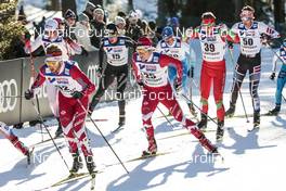 05.03.2017, Lahti, Finland (FIN): Graeme Killick (CAN), Devon Kershaw (CAN), Toni Livers (SUI), Yury Astapenka (BLR), Max Hauke (AUT), (l-r)  - FIS nordic world ski championships, cross-country, mass men, Lahti (FIN). www.nordicfocus.com. © Modica/NordicFocus. Every downloaded picture is fee-liable.