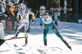 05.03.2017, Lahti, Finland (FIN): Jens Burman (SWE), Maurice Manificat (FRA), (l-r)  - FIS nordic world ski championships, cross-country, mass men, Lahti (FIN). www.nordicfocus.com. © Modica/NordicFocus. Every downloaded picture is fee-liable.