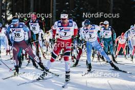 05.03.2017, Lahti, Finland (FIN): Andrey Melnichenko (RUS), Hans Christer Holund (NOR), Matti Heikkinen (FIN), (l-r)  - FIS nordic world ski championships, cross-country, mass men, Lahti (FIN). www.nordicfocus.com. © Modica/NordicFocus. Every downloaded picture is fee-liable.