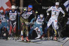 05.03.2017, Lahti, Finland (FIN): Martin Johnsrud Sundby (NOR), Jonas Dobler (GER), Clement Parisse (FRA), Marcus Hellner (SWE) - FIS nordic world ski championships, cross-country, mass men, Lahti (FIN). www.nordicfocus.com. © Thibaut/NordicFocus. Every downloaded picture is fee-liable.