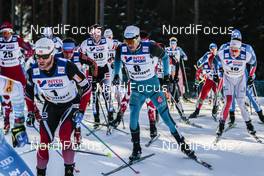 05.03.2017, Lahti, Finland (FIN): Martin Johnsrud Sundby (NOR), Maurice Manificat (FRA), Devon Kershaw (CAN), Andrew Musgrave (GBR), (l-r)  - FIS nordic world ski championships, cross-country, mass men, Lahti (FIN). www.nordicfocus.com. © Modica/NordicFocus. Every downloaded picture is fee-liable.