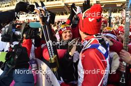 05.03.2017, Lahti, Finland (FIN): Alex Harvey  (CAN) Cheers with the team - FIS nordic world ski championships, cross-country, mass men, Lahti (FIN). www.nordicfocus.com. © Thibaut/NordicFocus. Every downloaded picture is fee-liable.