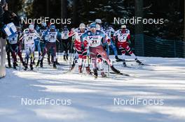 05.03.2017, Lahti, Finland (FIN): Alexey Chervotkin (RUS), Hans Christer Holund (NOR), Martin Johansson (SWE), Andrey Melnichenko (RUS), (l-r)  - FIS nordic world ski championships, cross-country, mass men, Lahti (FIN). www.nordicfocus.com. © Modica/NordicFocus. Every downloaded picture is fee-liable.