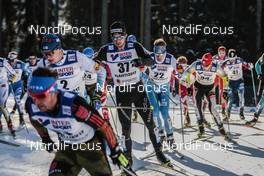 05.03.2017, Lahti, Finland (FIN): Matti Heikkinen (FIN), Roman Furger (SUI), Lari Lehtonen (FIN), (l-r)  - FIS nordic world ski championships, cross-country, mass men, Lahti (FIN). www.nordicfocus.com. © Modica/NordicFocus. Every downloaded picture is fee-liable.