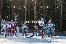 05.03.2017, Lahti, Finland (FIN): Roman Furger (SUI), Dario Cologna (SUI), (l-r)  - FIS nordic world ski championships, cross-country, mass men, Lahti (FIN). www.nordicfocus.com. © Modica/NordicFocus. Every downloaded picture is fee-liable.
