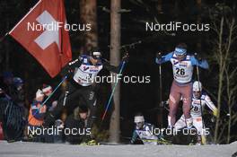 05.03.2017, Lahti, Finland (FIN): Dario Cologna (SUI), Andrey Melnichenko (RUS) - FIS nordic world ski championships, cross-country, mass men, Lahti (FIN). www.nordicfocus.com. © Thibaut/NordicFocus. Every downloaded picture is fee-liable.