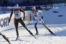 05.03.2017, Lahti, Finland (FIN): Lucas Boegl (GER), Martin Johansson (SWE) - FIS nordic world ski championships, cross-country, mass men, Lahti (FIN). www.nordicfocus.com. © Thibaut/NordicFocus. Every downloaded picture is fee-liable.