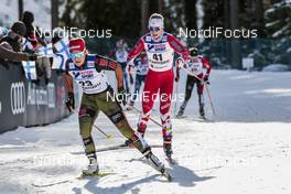 04.03.2017, Lahti, Finland (FIN): Katharina Hennig (GER), Cendrine Browne (CAN), (l-r)  - FIS nordic world ski championships, cross-country, mass women, Lahti (FIN). www.nordicfocus.com. © Modica/NordicFocus. Every downloaded picture is fee-liable.