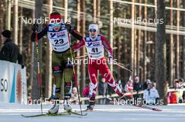 04.03.2017, Lahti, Finland (FIN): Katharina Hennig (GER), Cendrine Browne (CAN), (l-r)  - FIS nordic world ski championships, cross-country, mass women, Lahti (FIN). www.nordicfocus.com. © Modica/NordicFocus. Every downloaded picture is fee-liable.