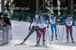 04.03.2017, Lahti, Finland (FIN): Nicole Fessel (GER), Alisa Zhambalova (RUS), Kornelia Kubinska (POL), Elena Soboleva (RUS), (l-r)  - FIS nordic world ski championships, cross-country, mass women, Lahti (FIN). www.nordicfocus.com. © Modica/NordicFocus. Every downloaded picture is fee-liable.