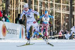 04.03.2017, Lahti, Finland (FIN): Anna Haag (SWE), Yulia Tchekaleva (RUS), (l-r)  - FIS nordic world ski championships, cross-country, mass women, Lahti (FIN). www.nordicfocus.com. © Modica/NordicFocus. Every downloaded picture is fee-liable.