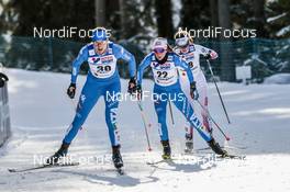 04.03.2017, Lahti, Finland (FIN): Sara Pellegrini (ITA), Caterina Ganz (ITA), Katerina Berouskova (CZE), (l-r)  - FIS nordic world ski championships, cross-country, mass women, Lahti (FIN). www.nordicfocus.com. © Modica/NordicFocus. Every downloaded picture is fee-liable.