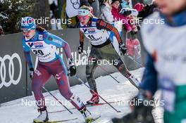 04.03.2017, Lahti, Finland (FIN): Alisa Zhambalova (RUS), Nicole Fessel (GER), (l-r)  - FIS nordic world ski championships, cross-country, mass women, Lahti (FIN). www.nordicfocus.com. © Modica/NordicFocus. Every downloaded picture is fee-liable.