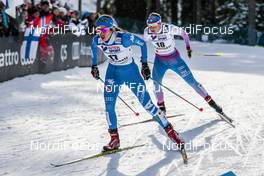 04.03.2017, Lahti, Finland (FIN): Ilaria Debertolis (ITA), Aino-Kaisa Saarinen (FIN), (l-r)  - FIS nordic world ski championships, cross-country, mass women, Lahti (FIN). www.nordicfocus.com. © Modica/NordicFocus. Every downloaded picture is fee-liable.