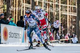 04.03.2017, Lahti, Finland (FIN): Jessica Diggins (USA), Astrid Uhrenholdt Jacobsen (NOR), (l-r)  - FIS nordic world ski championships, cross-country, mass women, Lahti (FIN). www.nordicfocus.com. © Modica/NordicFocus. Every downloaded picture is fee-liable.