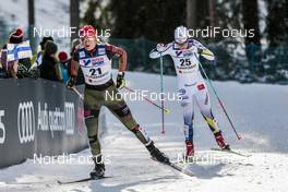 04.03.2017, Lahti, Finland (FIN): Victoria Carl (GER), Emma Wiken (SWE), (l-r)  - FIS nordic world ski championships, cross-country, mass women, Lahti (FIN). www.nordicfocus.com. © Modica/NordicFocus. Every downloaded picture is fee-liable.