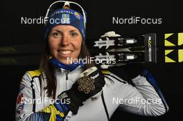 25.02.2017, Lahti, Finland (FIN): Charlotte Kalla (SWE) - FIS nordic world ski championships, cross-country, medals, Lahti (FIN). www.nordicfocus.com. © Thibaut/NordicFocus. Every downloaded picture is fee-liable.