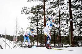02.03.2017, Lahti, Finland (FIN): Krista Parmakoski (FIN), Stina Nilsson (SWE), (l-r)  - FIS nordic world ski championships, cross-country, 4x5km women, Lahti (FIN). www.nordicfocus.com. © Modica/NordicFocus. Every downloaded picture is fee-liable.