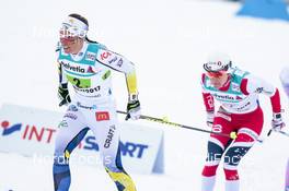 02.03.2017, Lahti, Finland (FIN): Charlotte Kalla (SWE), Heidi Weng (NOR), (l-r)  - FIS nordic world ski championships, cross-country, 4x5km women, Lahti (FIN). www.nordicfocus.com. © Modica/NordicFocus. Every downloaded picture is fee-liable.