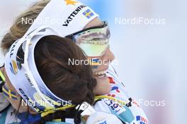 02.03.2017, Lahti, Finland (FIN): Stina Nilsson (SWE), Charlotte Kalla (SWE) - FIS nordic world ski championships, cross-country, 4x5km women, Lahti (FIN). www.nordicfocus.com. © Thibaut/NordicFocus. Every downloaded picture is fee-liable.