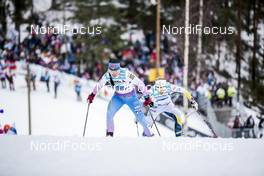 02.03.2017, Lahti, Finland (FIN): Krista Parmakoski (FIN), Stina Nilsson (SWE), (l-r)  - FIS nordic world ski championships, cross-country, 4x5km women, Lahti (FIN). www.nordicfocus.com. © Modica/NordicFocus. Every downloaded picture is fee-liable.
