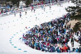 02.03.2017, Lahti, Finland (FIN): Start of the race (l-r)  - FIS nordic world ski championships, cross-country, 4x5km women, Lahti (FIN). www.nordicfocus.com. © Modica/NordicFocus. Every downloaded picture is fee-liable.