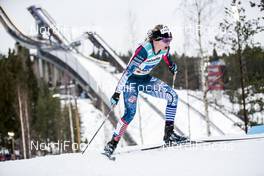 02.03.2017, Lahti, Finland (FIN): Jessica Diggins (USA) - FIS nordic world ski championships, cross-country, 4x5km women, Lahti (FIN). www.nordicfocus.com. © Modica/NordicFocus. Every downloaded picture is fee-liable.