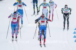 02.03.2017, Lahti, Finland (FIN): Aino-Kaisa Saarinen (FIN), Justyna Kowalczyk (POL), (l-r)  - FIS nordic world ski championships, cross-country, 4x5km women, Lahti (FIN). www.nordicfocus.com. © Modica/NordicFocus. Every downloaded picture is fee-liable.