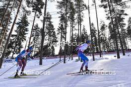 25.02.2017, Lahti, Finland (FIN): Laura Mononen (FIN), Anastasia Sedova (RUS) - FIS nordic world ski championships, cross-country, skiathlon women, Lahti (FIN). www.nordicfocus.com. © Thibaut/NordicFocus. Every downloaded picture is fee-liable.