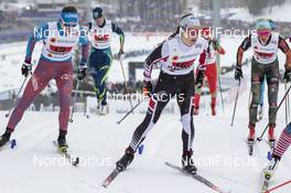 26.02.2017, Lahti, Finland (FIN): Yulia Belorukova (RUS), Lisa Unterweger (AUT), Stefanie Boehler (GER), (l-r)  - FIS nordic world ski championships, cross-country, team sprint, Lahti (FIN). www.nordicfocus.com. © Modica/NordicFocus. Every downloaded picture is fee-liable.