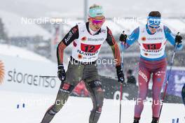 26.02.2017, Lahti, Finland (FIN): Stefanie Boehler (GER), Yulia Belorukova (RUS), (l-r)  - FIS nordic world ski championships, cross-country, team sprint, Lahti (FIN). www.nordicfocus.com. © Modica/NordicFocus. Every downloaded picture is fee-liable.