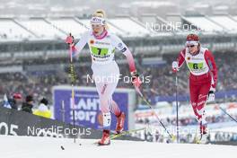 26.02.2017, Lahti, Finland (FIN): Sandra Schuetzova (CZE), Dahria Beatty (CAN), (l-r)  - FIS nordic world ski championships, cross-country, team sprint, Lahti (FIN). www.nordicfocus.com. © Modica/NordicFocus. Every downloaded picture is fee-liable.