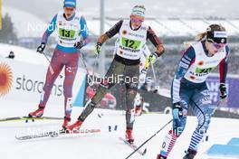 26.02.2017, Lahti, Finland (FIN): Natalia Matveeva (RUS), Nicole Fessel (GER), Jessica Diggins (USA), (l-r)  - FIS nordic world ski championships, cross-country, team sprint, Lahti (FIN). www.nordicfocus.com. © Modica/NordicFocus. Every downloaded picture is fee-liable.