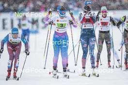26.02.2017, Lahti, Finland (FIN): Natalia Matveeva (RUS), Kerttu Niskanen (FIN), Sadie Bjornsen (USA), (l-r)  - FIS nordic world ski championships, cross-country, team sprint, Lahti (FIN). www.nordicfocus.com. © Modica/NordicFocus. Every downloaded picture is fee-liable.