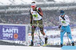 26.02.2017, Lahti, Finland (FIN): Sebastian Eisenlauer (GER), Maciej Starega (POL), (l-r)  - FIS nordic world ski championships, cross-country, team sprint, Lahti (FIN). www.nordicfocus.com. © Modica/NordicFocus. Every downloaded picture is fee-liable.