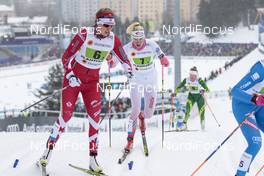 26.02.2017, Lahti, Finland (FIN): Dahria Beatty (CAN), Sandra Schuetzova (CZE), (l-r)  - FIS nordic world ski championships, cross-country, team sprint, Lahti (FIN). www.nordicfocus.com. © Modica/NordicFocus. Every downloaded picture is fee-liable.