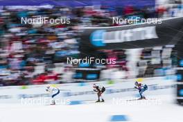 26.02.2017, Lahti, Finland (FIN): Teodor Peterson (SWE), Sebastian Eisenlauer (GER), Erik Bjornsen (USA), (l-r)  - FIS nordic world ski championships, cross-country, team sprint, Lahti (FIN). www.nordicfocus.com. © Modica/NordicFocus. Every downloaded picture is fee-liable.