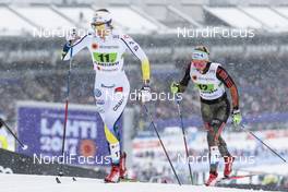 26.02.2017, Lahti, Finland (FIN): Stina Nilsson (SWE), Nicole Fessel (GER), (l-r)  - FIS nordic world ski championships, cross-country, team sprint, Lahti (FIN). www.nordicfocus.com. © Modica/NordicFocus. Every downloaded picture is fee-liable.
