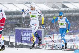 26.02.2017, Lahti, Finland (FIN): Teodor Peterson (SWE), Federico Pellegrino (ITA), (l-r)  - FIS nordic world ski championships, cross-country, team sprint, Lahti (FIN). www.nordicfocus.com. © Modica/NordicFocus. Every downloaded picture is fee-liable.